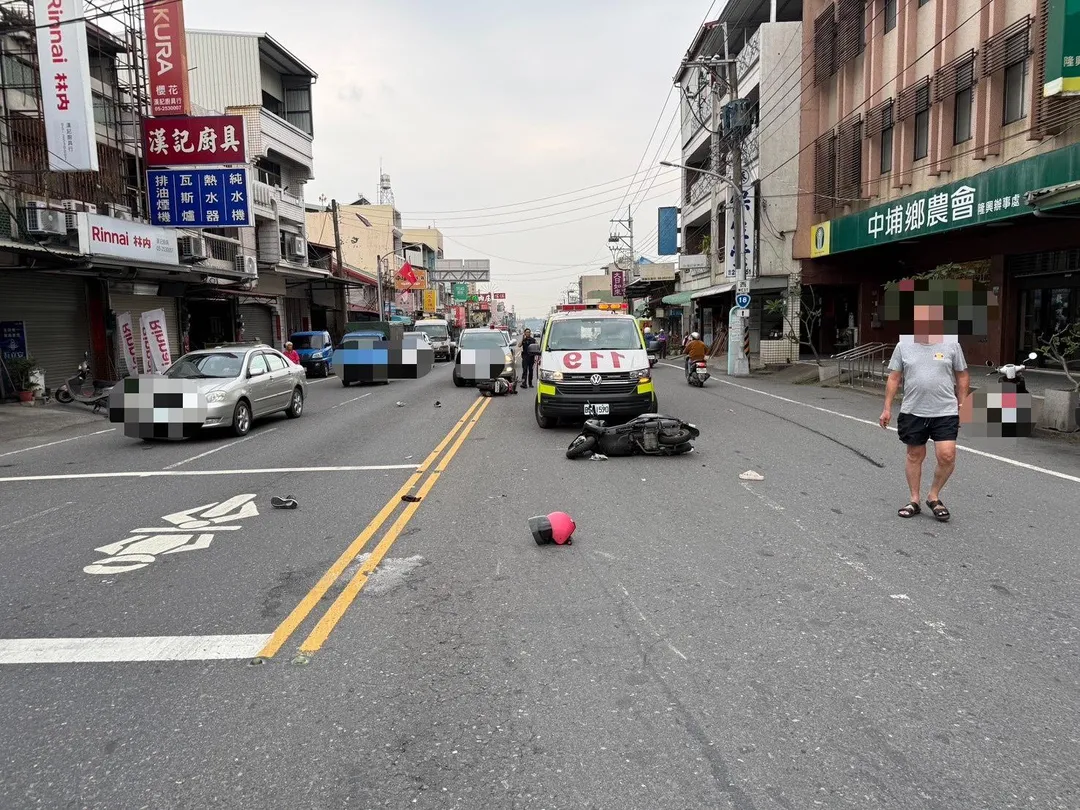 車禍現場。（圖／警方提供）