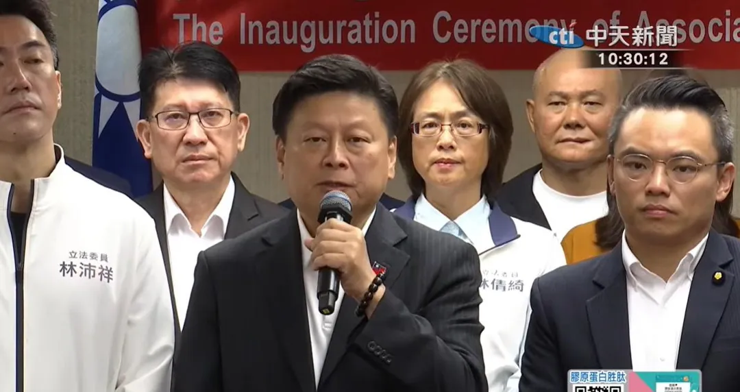 國民黨立院黨團總召傅崐萁。（圖／中天新聞）