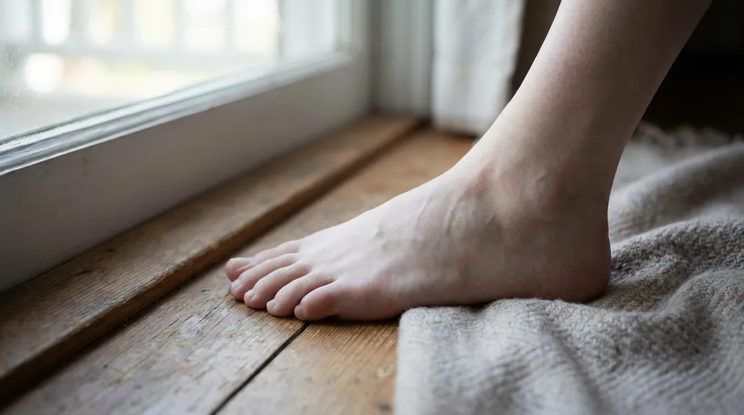 一名70多歲男性因右腳急性血管阻塞，膝蓋以下完全測不到脈搏，確診「腳中風」。（示意圖／AI生成圖）
