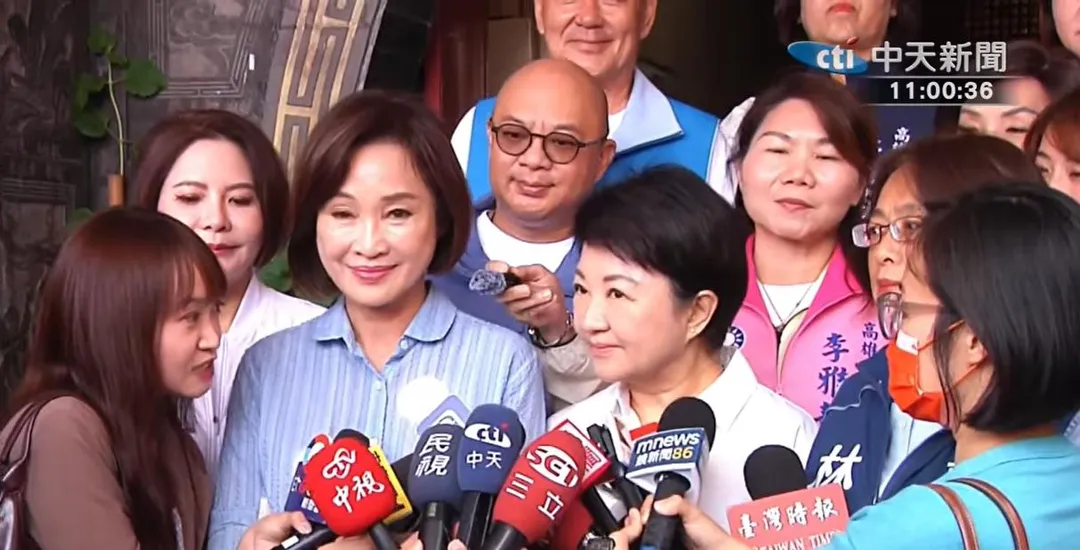 盧秀燕假日展開全台輔選行動,今南下合體柯志恩。(圖/中天新聞)