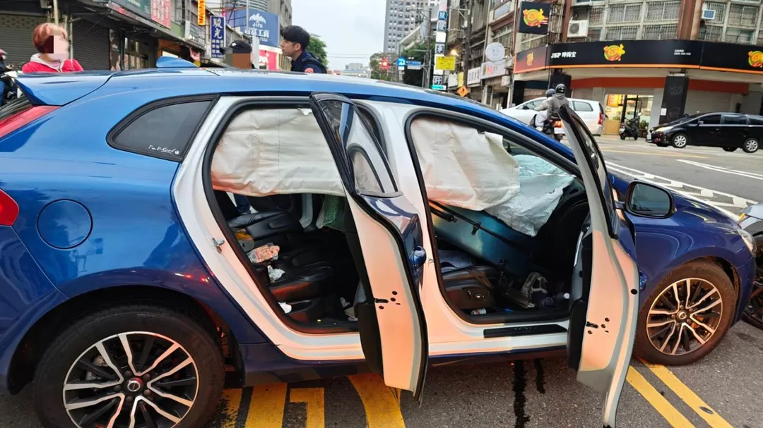 車禍現場。(圖/警方提供)
