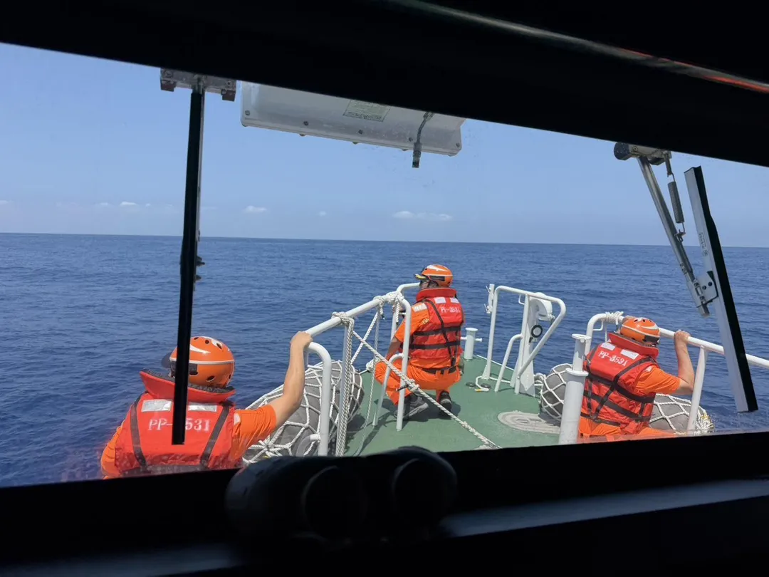 海上搜救畫面。（圖／海巡署南部分署提供）