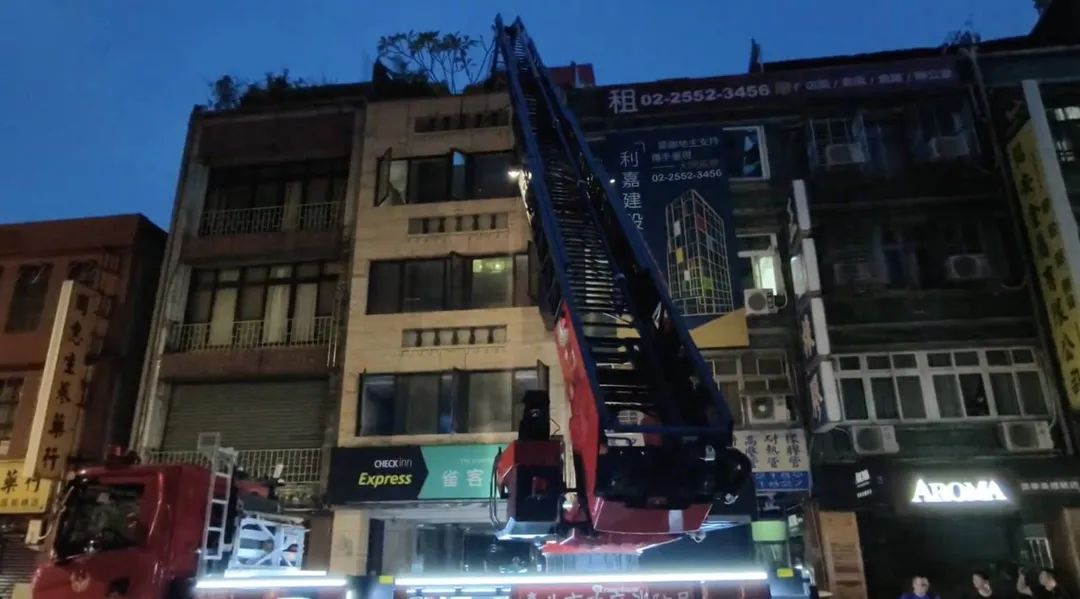 火災現場。（圖／翻攝畫面）