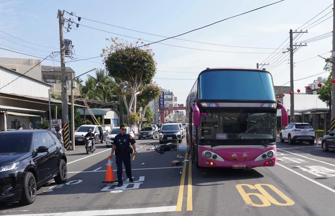 車禍現場。（圖／中天新聞）