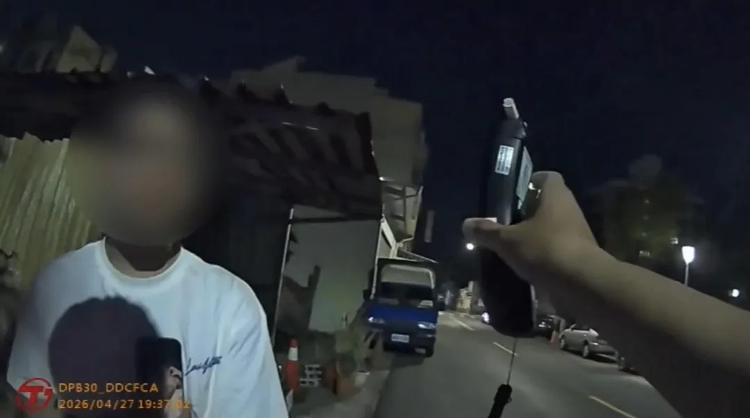 騎士拒絕酒測。（圖／警方提供）