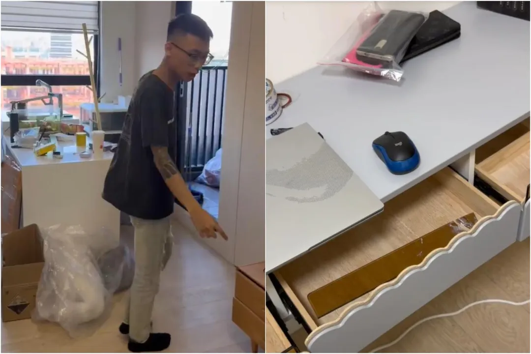 小宇拍影片控訴警察抓錯人，整個家都被翻箱倒櫃。（圖／小宇提供）