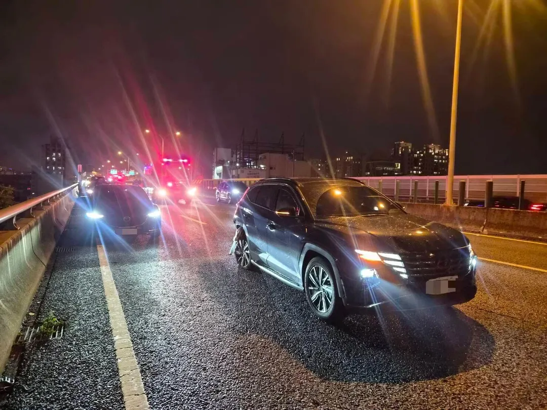 車禍現場。(圖/翻攝畫面)