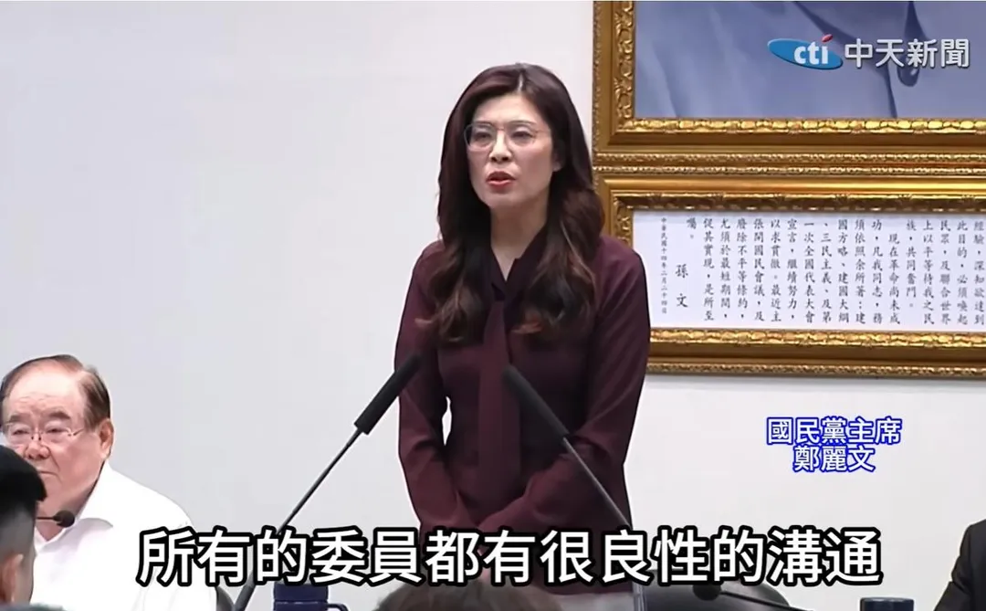 國民黨主席鄭麗文。 （圖/中天新聞）