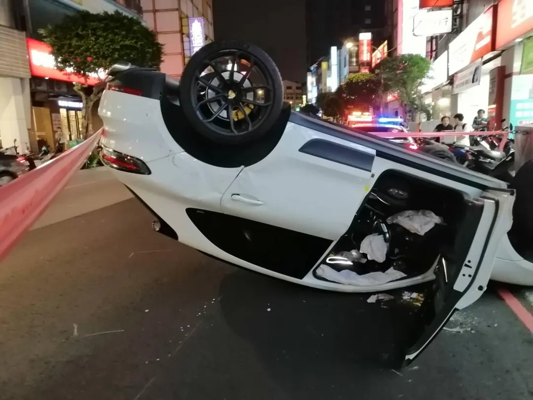 車禍現場。（圖／警方提供）