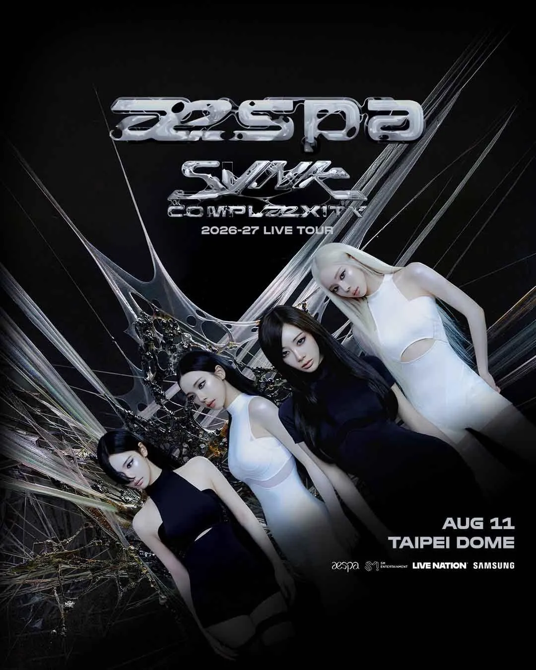 aespa台北場門票將於5月17日上午11點在拓元售票系統全面開賣。（圖／Live Nation Taiwan提供）