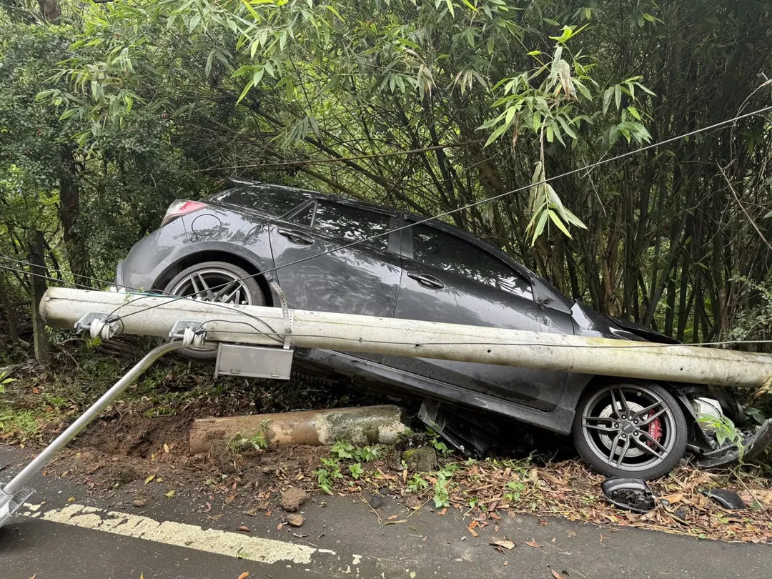 車禍現場。(圖/翻攝畫面)