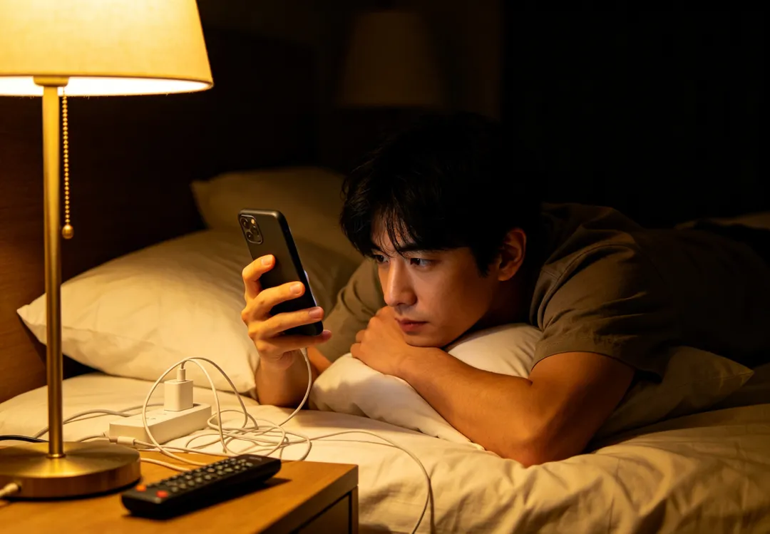 不少人到了深夜反而特別容易焦慮,甚至出現思緒紛亂、煩躁、多夢或難以入睡等情況。(示意圖/AI生成圖)