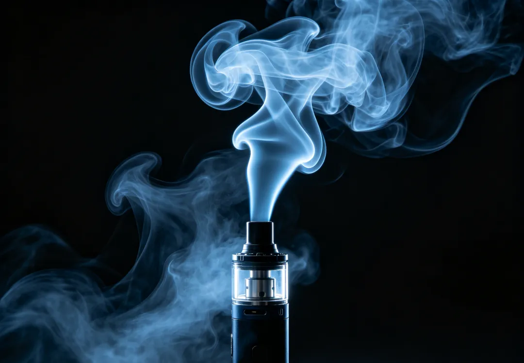 現行《菸害防制法》已禁止電子煙等類菸品的製造、輸入、販賣、供應、展示、廣告及使用。（示意圖／AI生成圖）