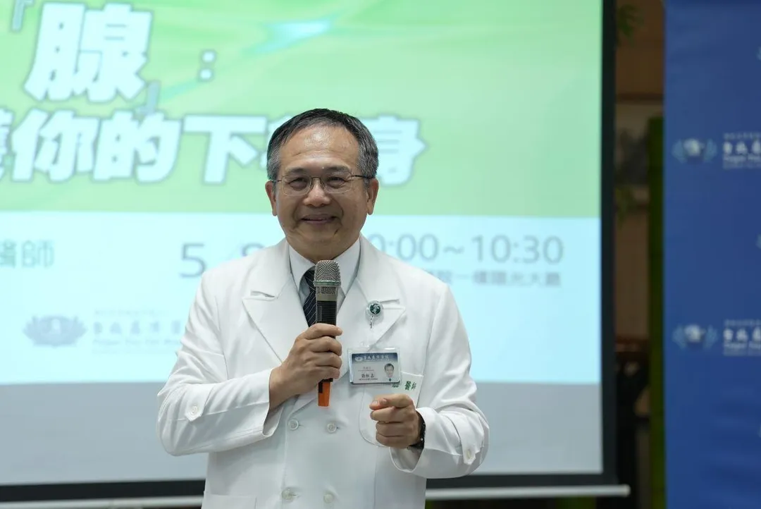 張恒嘉副院長以「千金難買早『篩』到」鼓勵符合資格的民眾定期接受癌症篩檢。(圖/台北慈濟醫院)