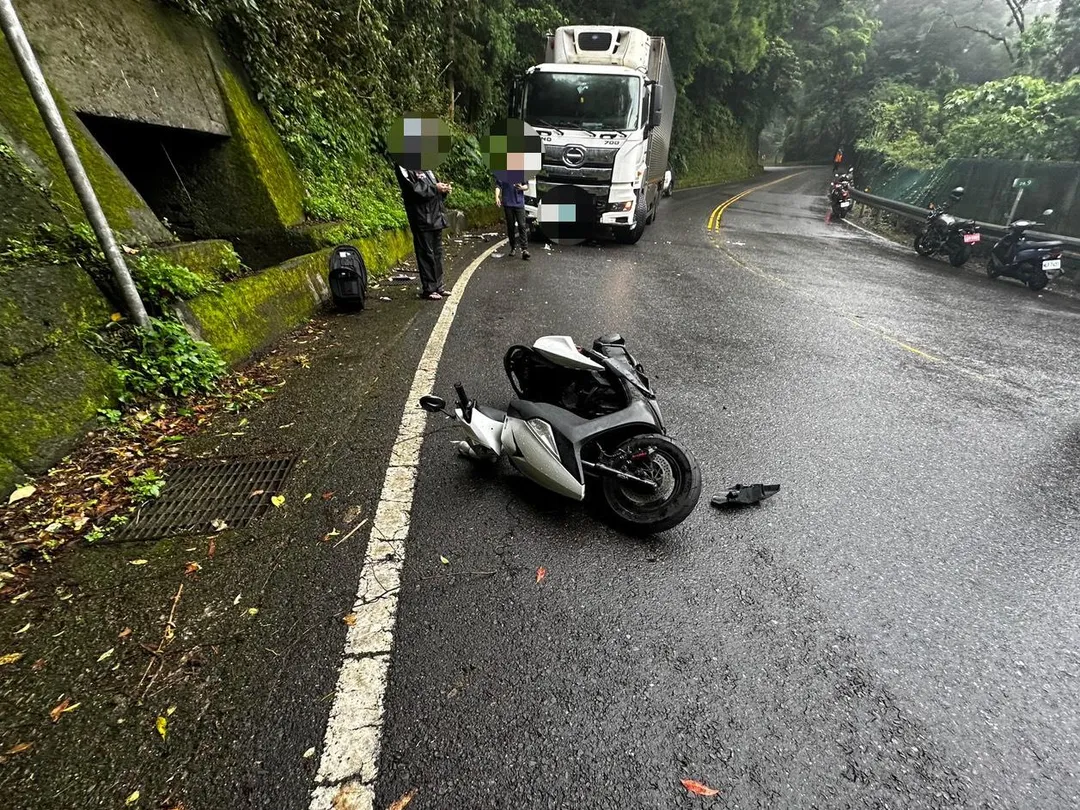 車禍現場。（圖／警方提供）