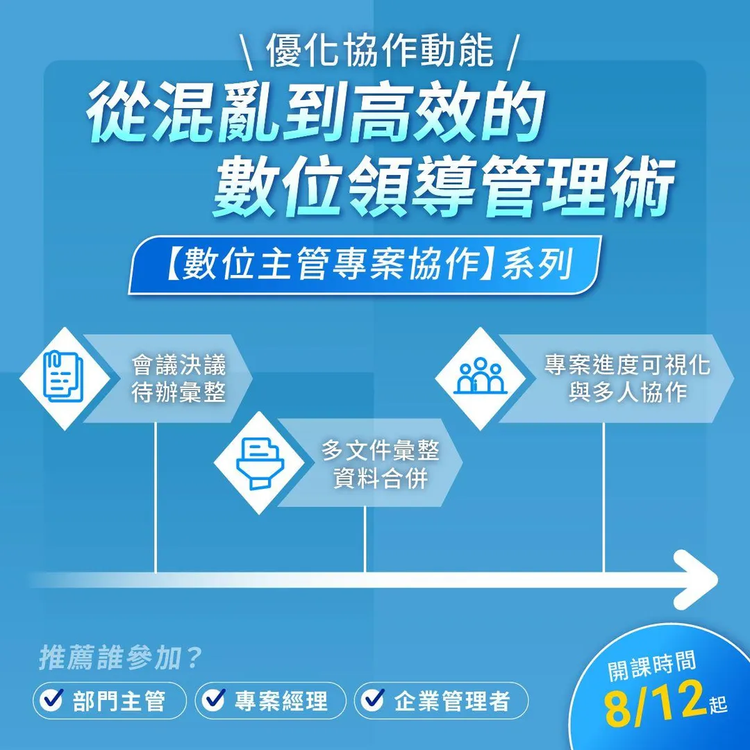 數位主管專案協作。(圖/台北市政府提供)