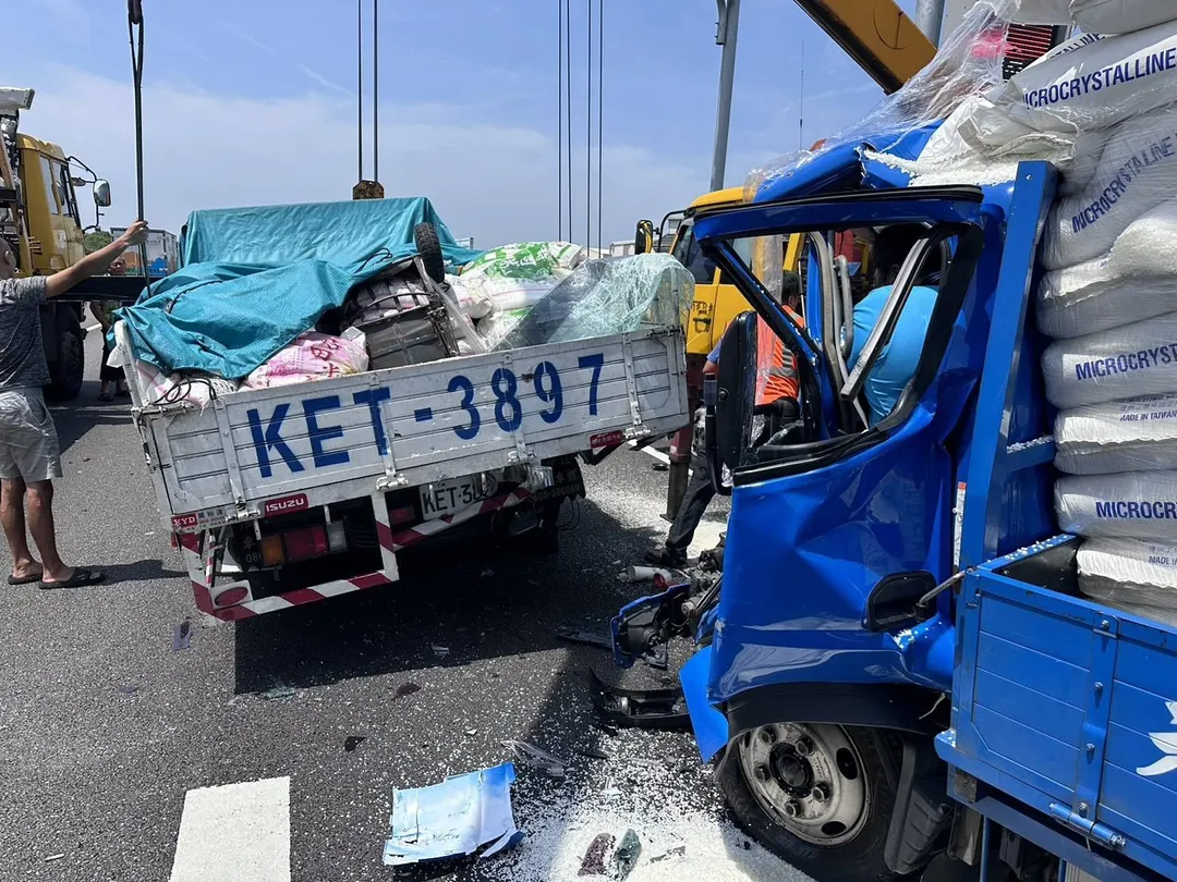 車禍現場。(圖/中天新聞)
