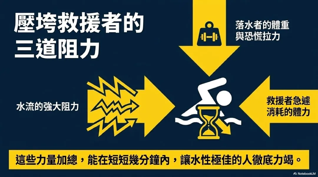 水域救援是台灣每年發生「二次溺水」最多的場景之一。(圖/翻攝自臉書/消防神主牌)
