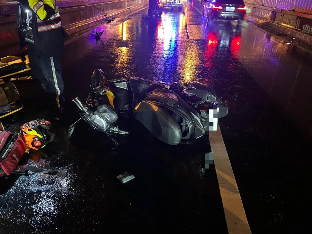 車禍現場。(圖/警方提供)