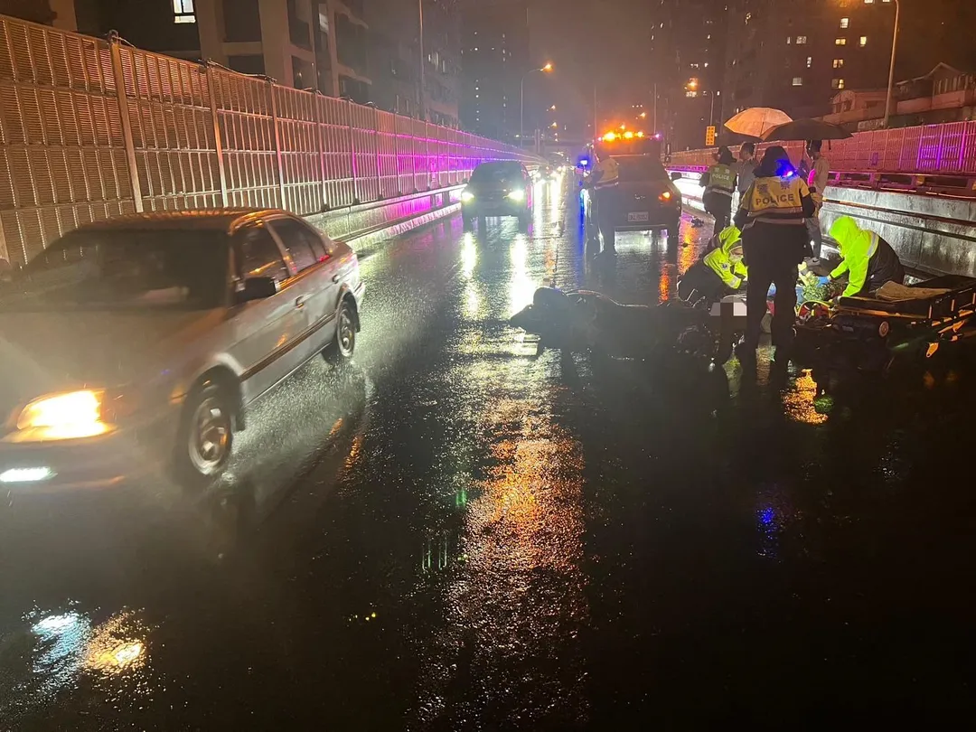 車禍現場。(圖/警方提供)