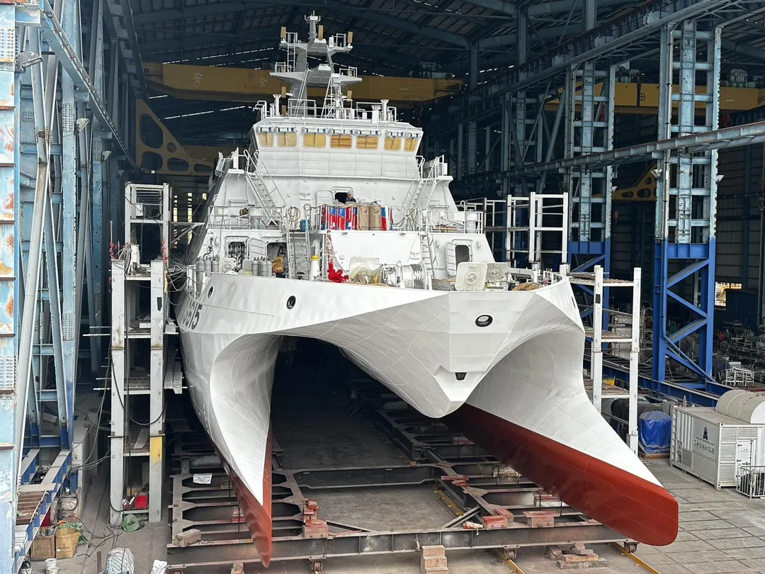 中信造船負責建造東港號。(圖/海巡署)