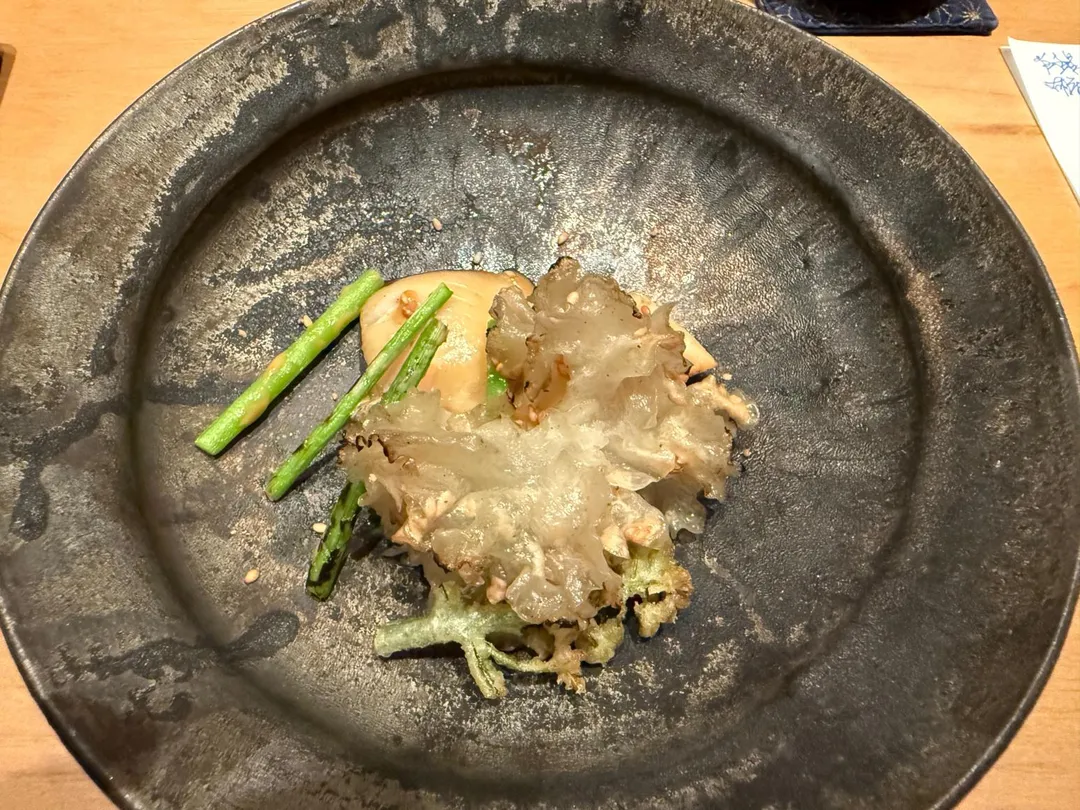 手釣白鯧溫沙拉。（圖／黃宏輝提供）