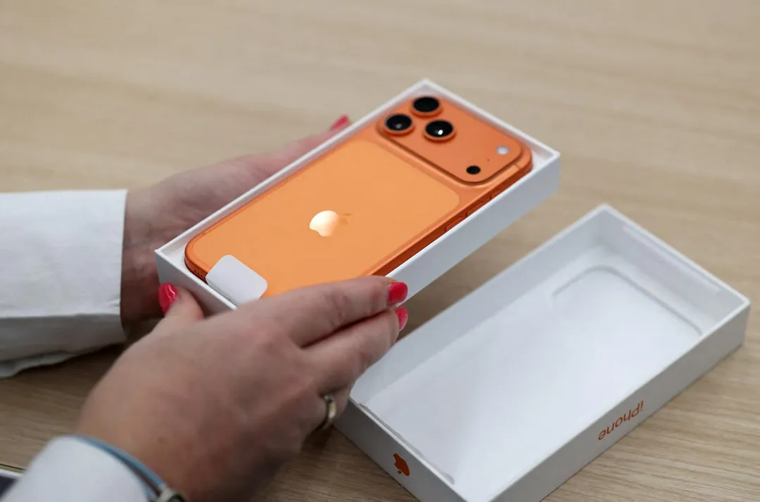圖為蘋果iPhone 17手機。（資料照／路透社）