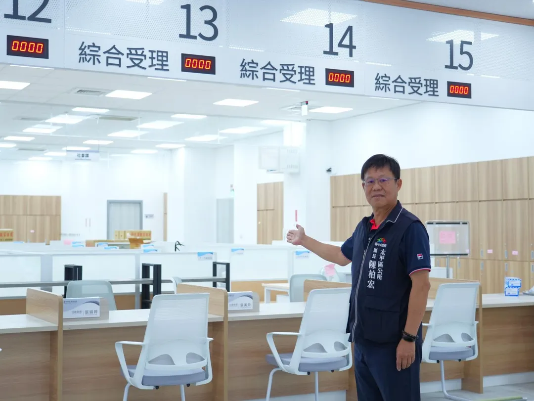 斥資逾6.8億元打造的太平區行政中心，將於5月25日正式啟用，提供市民一站式服務。（圖／台中市政府民政局提供）