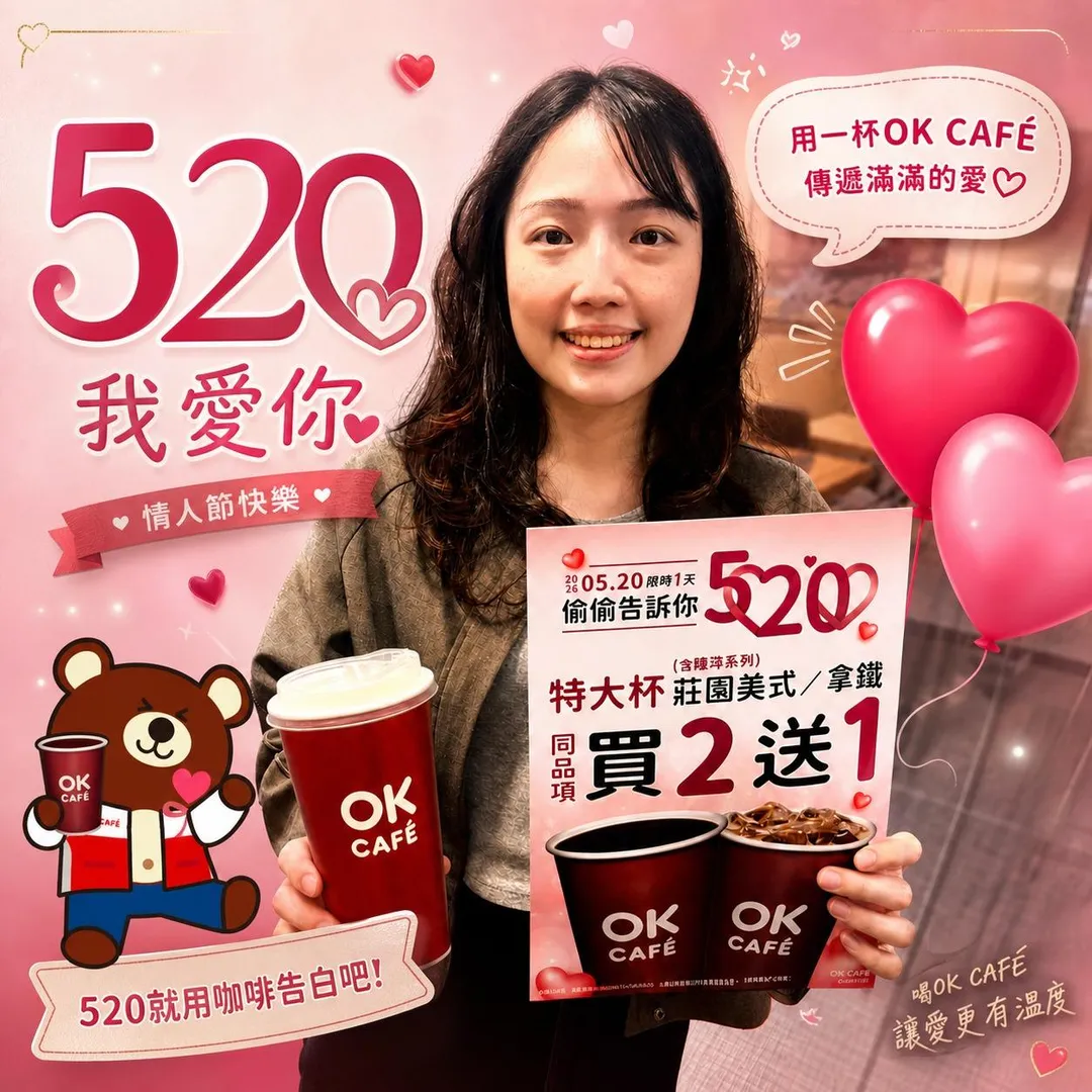 520咖啡優惠。（圖／OKmart ）