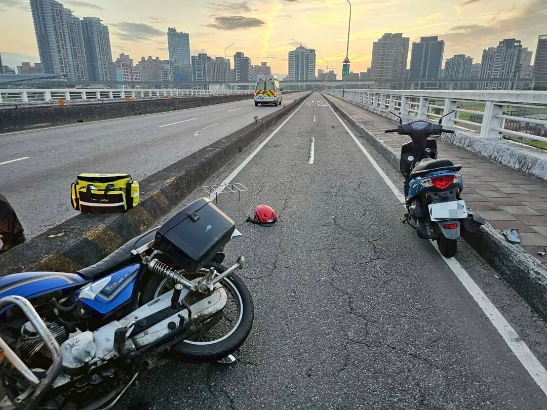 車禍現場。（圖／警方提供）