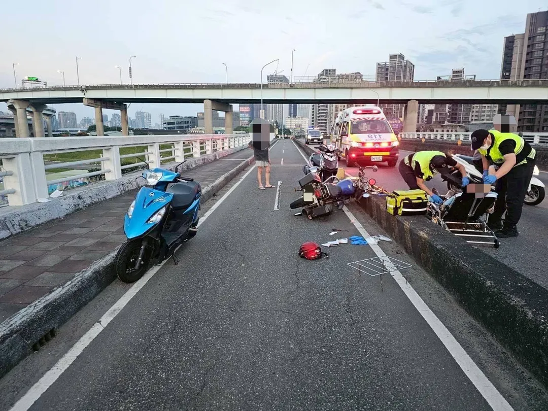 車禍現場。（圖／警方提供）