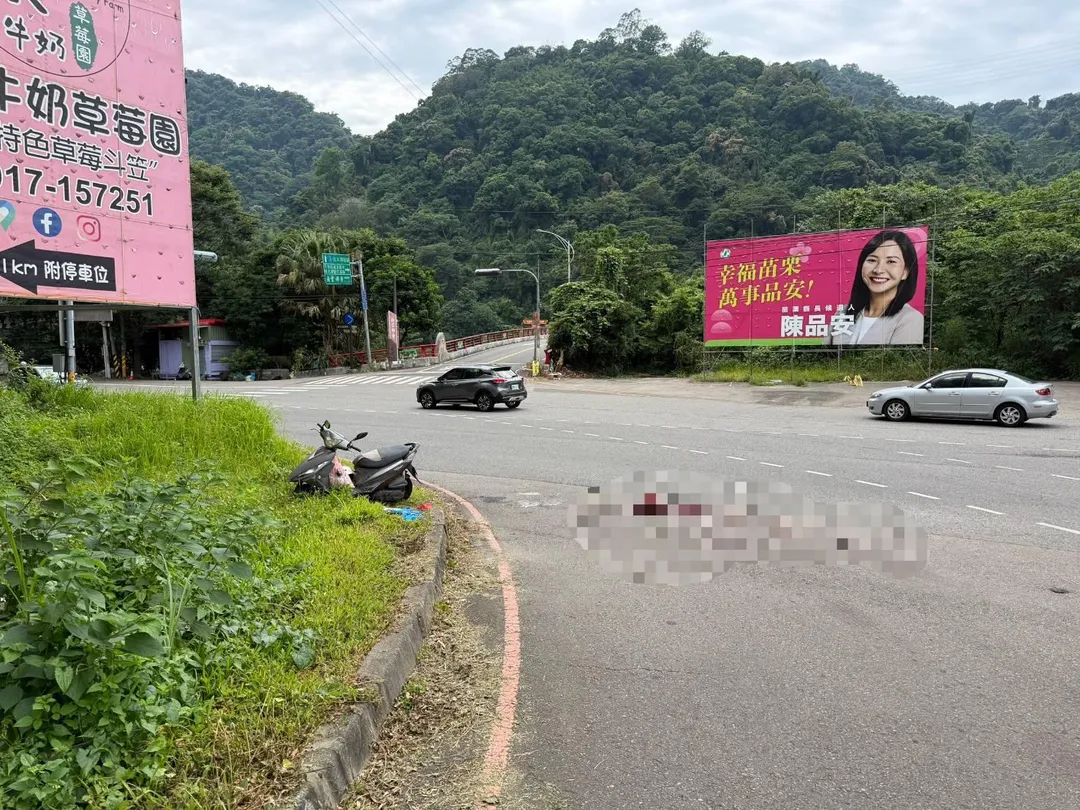 車禍現場。（圖／中天新聞）