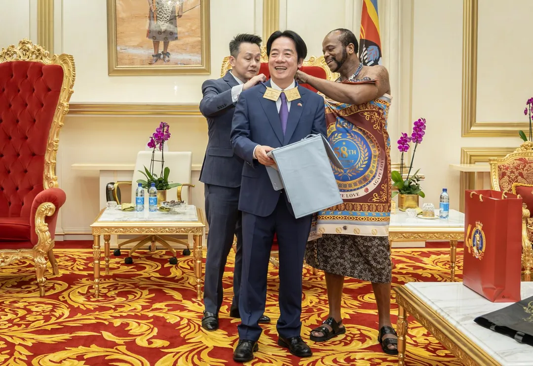賴清德出訪史瓦帝尼。(圖/總統府)