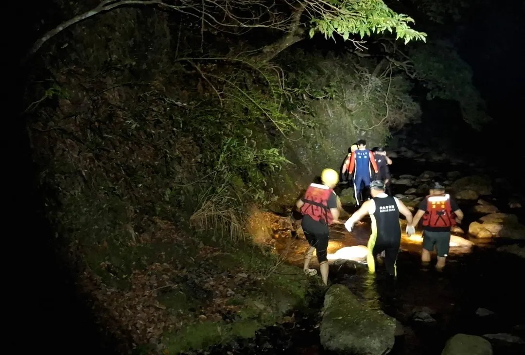 新北坪林晚間發生溺水死亡案。(圖/翻攝畫面)