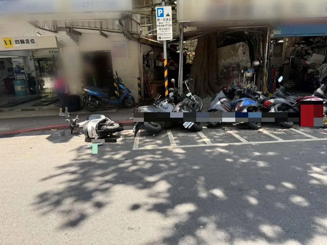 車禍現場。（圖／警方提供）