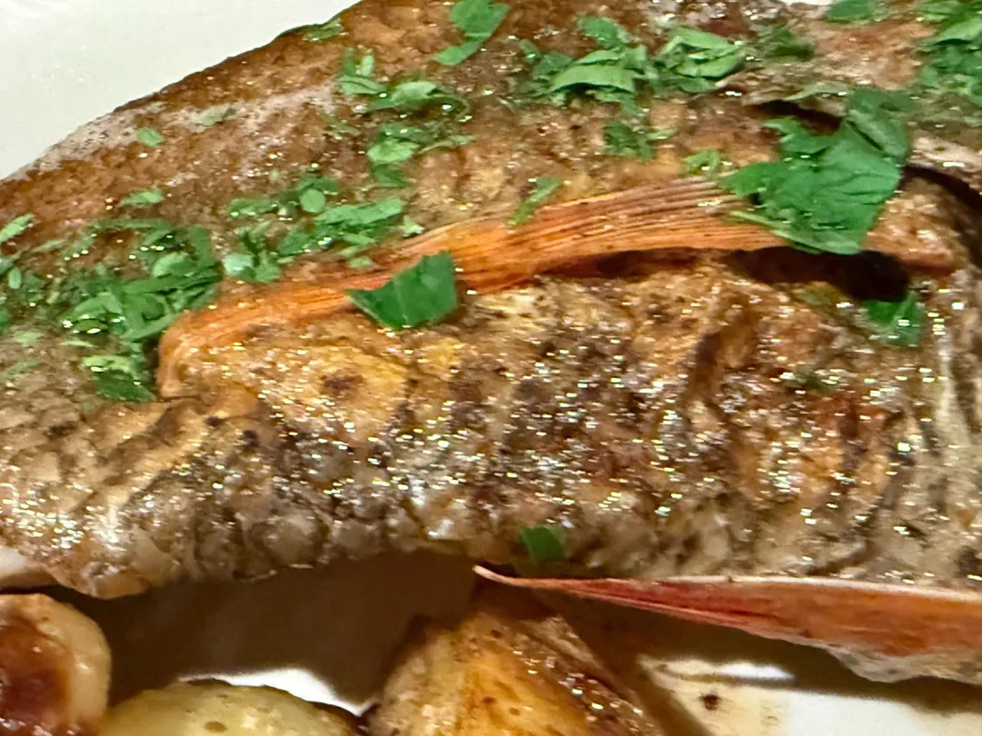 油焦魚皮。（圖／黃宏輝提供）