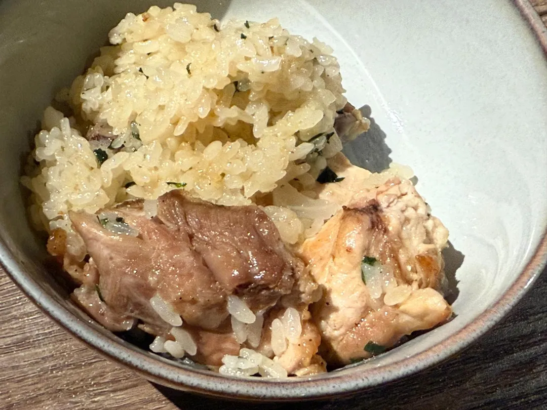 雞肉還是多於米飯。（圖／黃宏輝提供）