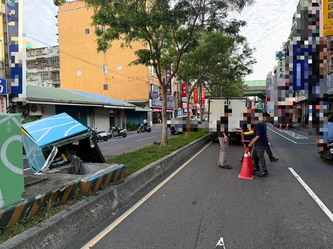 車禍現場。（圖／警方提供）