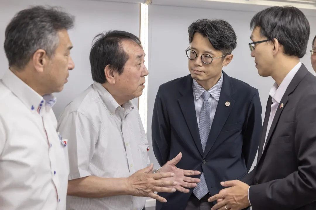日本宮崎縣臺灣交流大使星原透一行拜會桃園市政府。（圖／桃園市政府）
