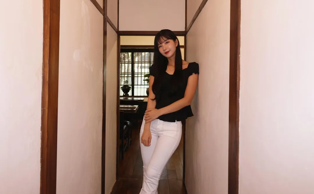 金吉娜對於生涯首次solo舞感到滿意。（圖／譚兆青攝）