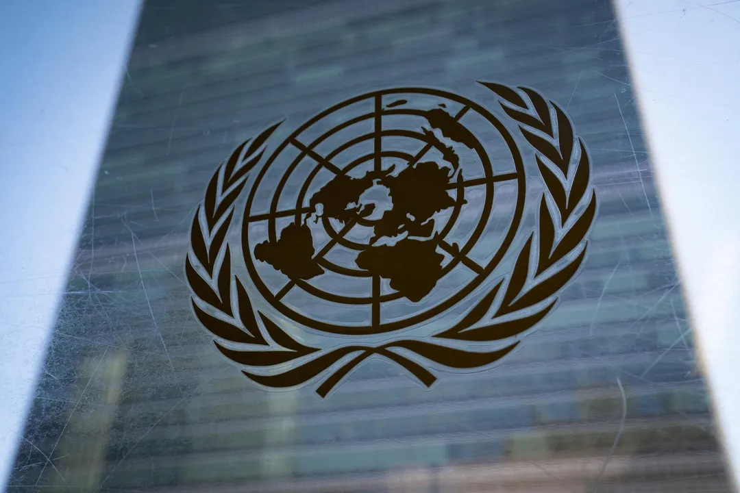 伊利諾州眾議院挺台決議，支持台灣有意義參與聯合國（UN）等國際組織。圖為聯合國標誌。（資料照／美聯社）