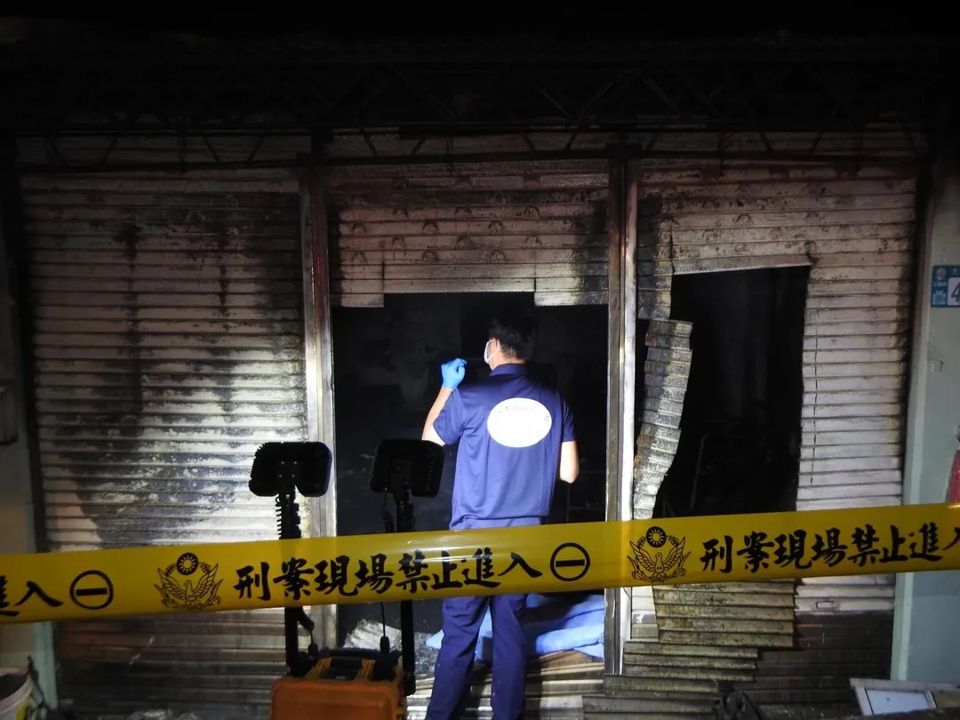 火災現場。（圖／警方提供）