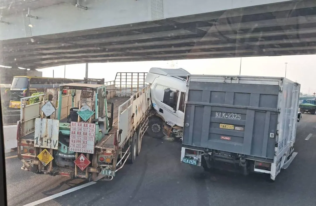 車禍現場。（圖／台南道路救援張家班群組）