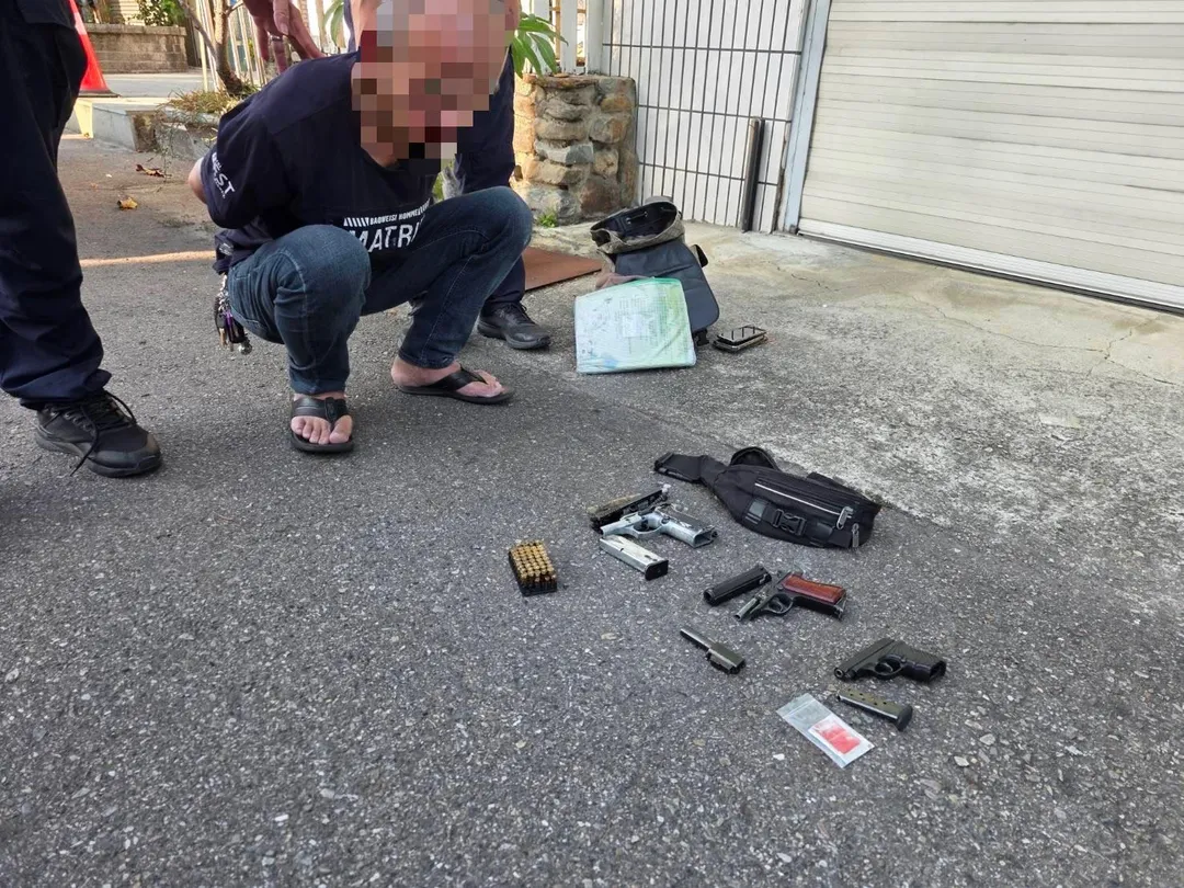 59歲蕭姓男子行車不穩遭警攔查。（圖／警方提供）
