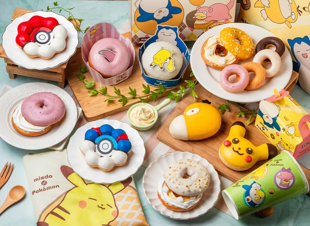 甜點名店 Mister Donut 的寶可夢聯名第二波新品也自6月2日起重磅開賣。（圖／Mister Donut&nbsp;提供）