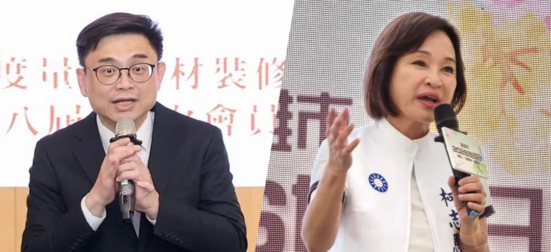 高雄市長選舉參選人，民進黨賴瑞隆（左）、國民黨柯志恩（右）。（合成圖／中天新聞）