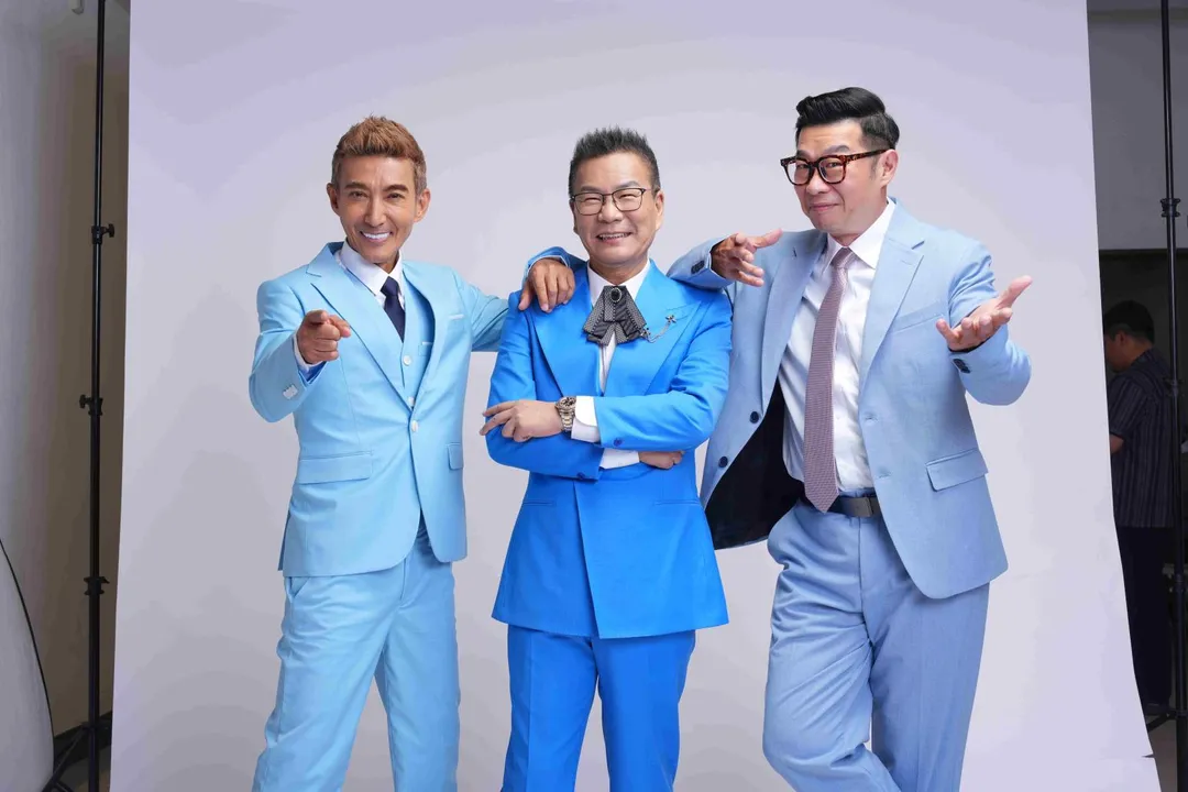 沈玉琳（中）與潘若迪（左）、馬力歐（右）在新節目《人生無限好公司》挑戰人生夢想清單。（圖／東森綜合台提供）