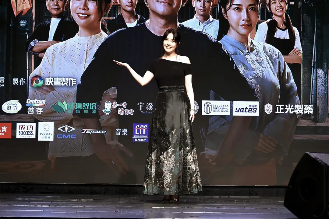 韓瑜4日出席《阿松與阿暖》首映會。（圖／民視提供）