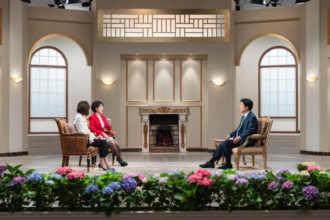 總統賴清德接受專訪。（圖／總統府提供）