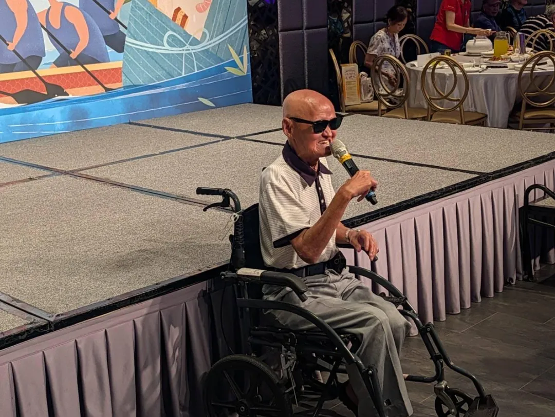 李炳輝5日出席「關懷演藝人員端午聯歡餐會」。（圖／華視提供）